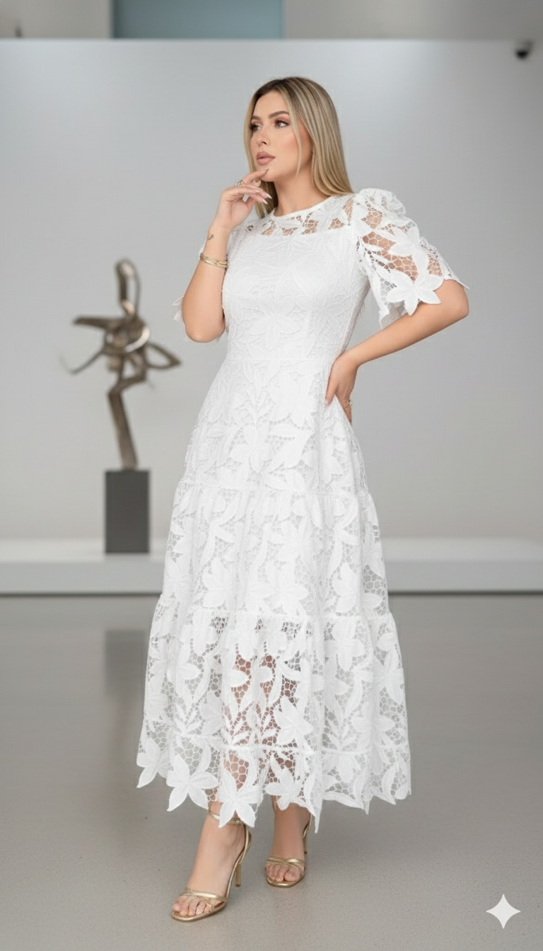 Vestido Ana Clara - Renda Floral