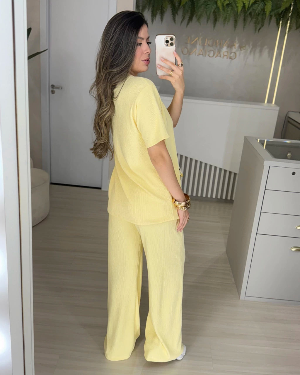 Conjunto Camiseta e Calça Pantalona Lily
