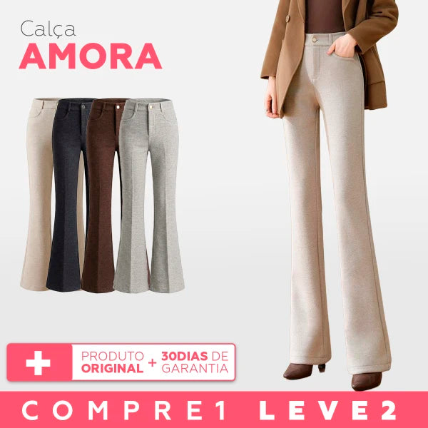 [LEVE 3 PAGUE 2] Calça Feminina Amora em Tecido Chenile e Algodão (Charme Surpreendente!)