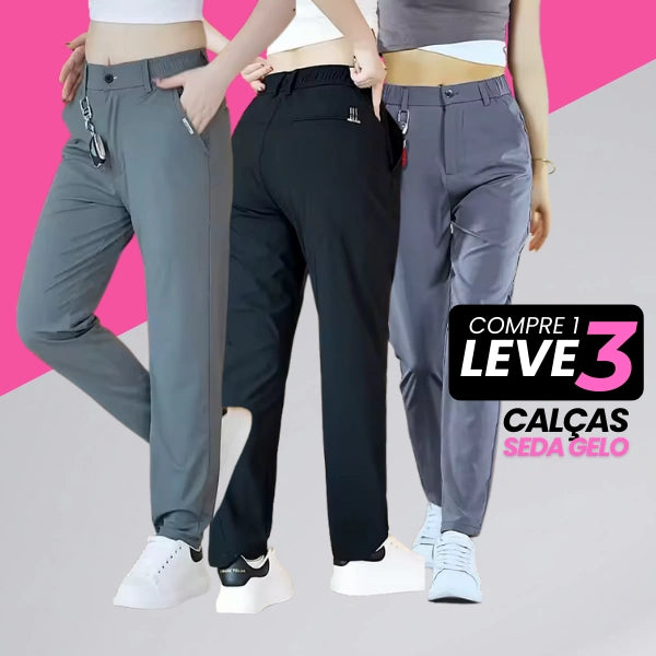 Max Comfort™ - Calça Feminina em Seda Gelo Respirável [ COMPRE 1, LEVE 3 ]