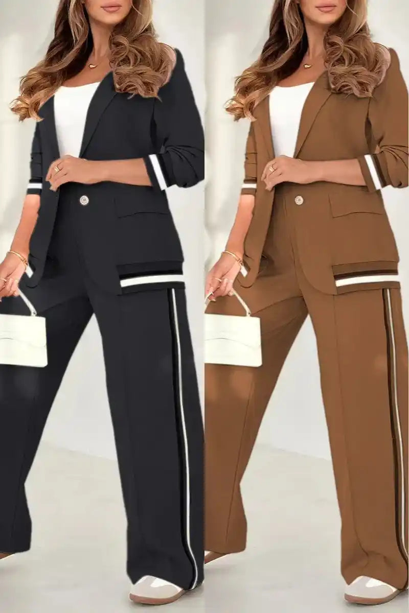 Conjunto Bella - Blazer e Calça Pantalona em Alfaiataria [Compre 1, Leve 2]