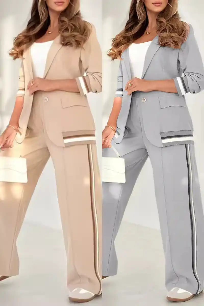 Conjunto Bella - Blazer e Calça Pantalona em Alfaiataria [Compre 1, Leve 2]