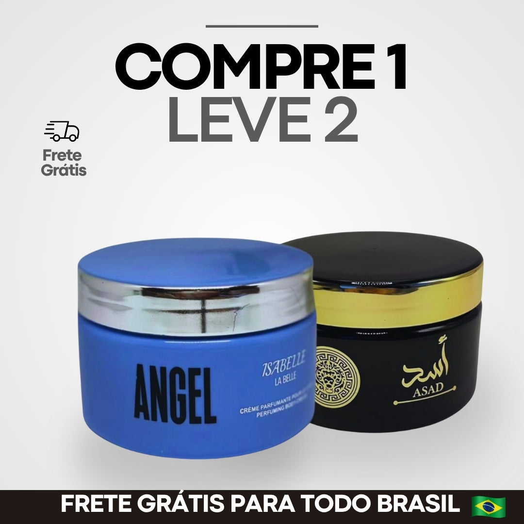 COMPRE 1 LEVE 2 Creme Hidratante - ANGEL + Asad Lattafa - Alta Fixação (250ml)