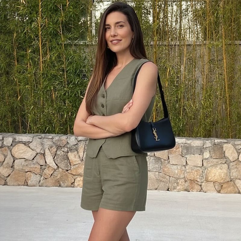 Conjunto em Alfaiataria Casual de Algodão e Linho Misto (Compre 1 Leve 2)